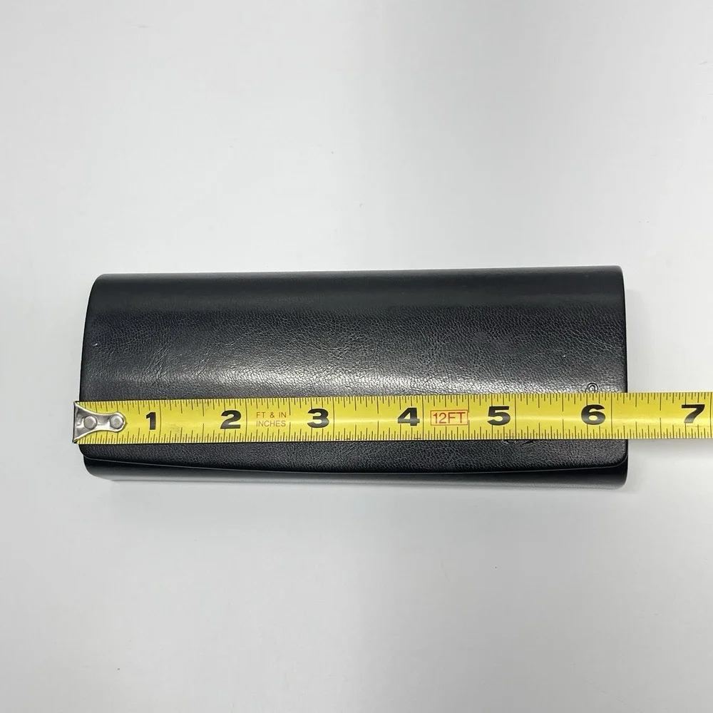 Persol Eyeglasses Sunglasses Faux‎ Leather Black Protective Hard Case Box